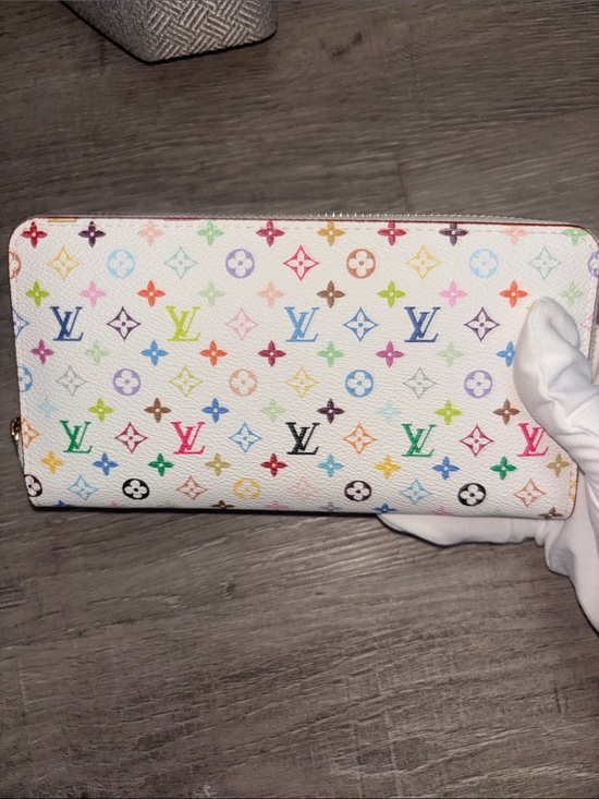Louis Vuitton Handbags - Authentic Louis Vuitton White Multicolor Monogram Zip Wallet